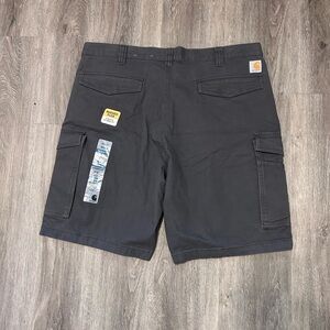 New Carhartt Shorts Gray Rugged Flex Relaxed Fit Men’s Shorts Sz 40x11 NWT Work